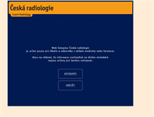 Tablet Screenshot of cesradiol.cz